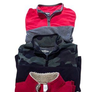 Kids 1/2 Zip Pullover Long Sleeve Shirt Bundle Sz 10